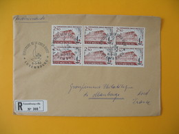Luxembourg  1963  Enveloppe Recommandé Pour La France Centenaire De La Croix Rouge    à Voir - Maschinenstempel (EMA)