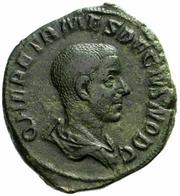 Herennius Etruscus Caesar  -  (250-251) AD  -  AE Sestertius  23,41 Gr.  -  ROME   -  RIC 173.  -  R1 - SUPER! - L'Anarchie Militaire (235 à 284)