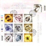 South Africa - 2019 Famous Diamonds Sheet (o) - Mineralen