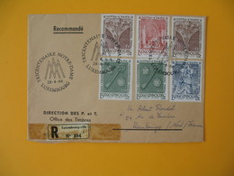 Luxembourg  1966  Enveloppe Recommandé Pour La France Tricentenaire De Notre Dame De Luxembourg   à Voir - Macchine Per Obliterare (EMA)