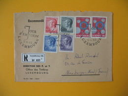 Luxembourg  1966  Enveloppe Recommandé Pour La France   Rotary - Grand Duc    à Voir - Macchine Per Obliterare (EMA)