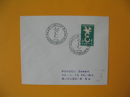 Luxembourg  1958  Enveloppe  Pour La France   Europa      à Voir - Machines à Affranchir (EMA)