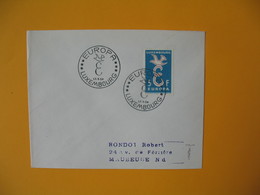 Luxembourg  1958  Enveloppe  Pour La France   Europa      à Voir - Franking Machines (EMA)