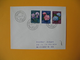 Luxembourg  1959  Enveloppe  Pour La France  Floralies Mondorf-Les-Bains  à Voir - Frankeermachines (EMA)