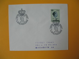 Luxembourg  1959  Enveloppe  Pour La France  Grande Duchesse  à Voir - Maschinenstempel (EMA)