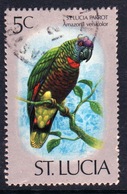 St Lucia 1976 Single 5c Stamp From The Bird Series. - Ste Lucie (...-1978)