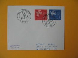 Luxembourg  1961  Enveloppe  Pour La France   Europa    à Voir - Maschinenstempel (EMA)