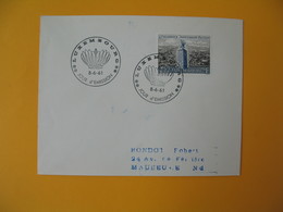 Luxembourg  1961  Enveloppe  Pour La France   Tourisme Monument Patton   à Voir - Macchine Per Obliterare (EMA)
