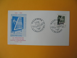 Luxembourg  1963  Carte   10è Anniversaire De La Création Des  Ecoles Européennes - Melusina     à Voir - Macchine Per Obliterare (EMA)