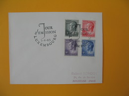 Luxembourg 1965 Enveloppe Pour La France Grand Duc Jean  à Voir - Frankeermachines (EMA)