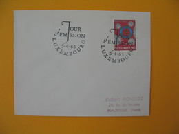Luxembourg 1965 Enveloppe Pour La France Rotary   à Voir - Maschinenstempel (EMA)