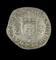 Douzain Aux Croissants - Henri II - France - 1550 - I Limoges - Billon - TB+ - - 1547-1559 Enrique II