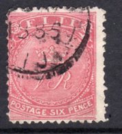 Fiji 1892-3 6d Rose Definitive, Perf. 11x11¾, Used, SG 59 (BP2) - Fidji (...-1970)