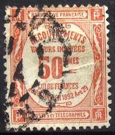 FRANCE                     TAXE 47                  OBLITERE   (1 Pli) - 1859-1959 Oblitérés