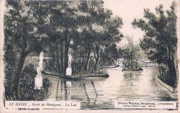 Cpa LE HAVRE 76 Forêt De Montgeon - Le Lac - Cachet Médrinal - Lithographie Gaston Lefèvre - Forêt De Montgeon