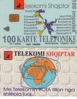 ALBANIA. ALB-15. Phone And Globe "V06/97". 100U. 06-1997 (063) - Albanien