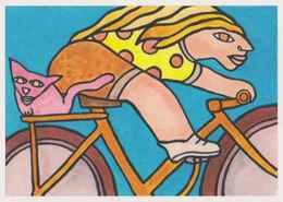 Cpm 1741/348 ERGON - Femme à Bicyclette  - Vélo - Cyclisme - Bicycle - Cycle - Illustrateurs - Illustrateur - Ergon