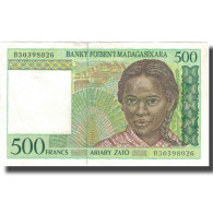 Billet, Madagascar, 500 Francs = 100 Ariary, KM:75b, TTB - Madagaskar