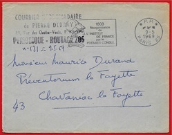 1969 Lettre Flamme P.P. PP Périodique ROUTAGE 206 75 PARIS - Journaux