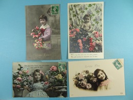 4 CPA Enfants - Collections, Lots & Series