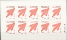 Polynesia 2012, Def. Issue, Red, Sheetlet - Unused Stamps