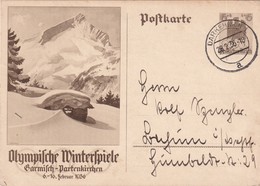 ALLEMAGNE 1936   ENTIER POSTAL/GANZSACHE/POSTAL STATIONERY CARTE ILLUSTREE DE DARKEHMEN - Postwaardestukken