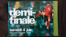 CPM RUGBY L N R DEMI FINALE SAMEDI 4 JUIN TOULOUSE STADIUM ANNEE ?  CART COM - Rugby