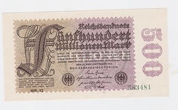 Billet De 500 Millions Mark  De  1-9-1923  Pick 110  Neuf Uniface - Autres & Non Classés