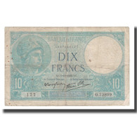 France, 10 Francs, 1939, 1939-10-05, TB, Fayette:07.10, KM:84 - 10 F 1916-1942 ''Minerve''