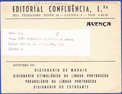 Cover, Editorial Confluência, Lisboa - AVENÇA - Storia Postale