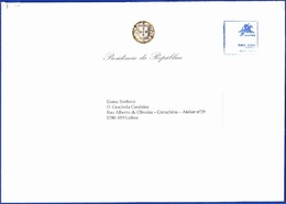 Cover, Presidência Da República De Portugal - Blue Postmark TAXA PAGA - Briefe U. Dokumente