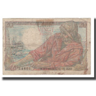 France, 20 Francs, 1949, 1949-05-19, B, Fayette:13.15, KM:100c - 20 F 1942-1950 ''Pêcheur''