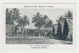OR446 - Missions Des Pères Maristes En Océanie - Place De Village à Bougainville - ARCHIPEL DES SALOMON - Solomon Islands
