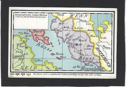 CPA Surréalisme Carte Géographique Maps Non Circulé - Cartes Géographiques