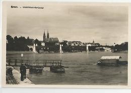 Suisse Bale - Basel Wettsteinbrucke Bac  Bateau Fahre 1894 Pecheur Ed Perrochet - Basilea