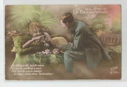 Cpa Fantaisie - Le Beau Voyage Afrique Tombouctou Mali  Couple - Coppie