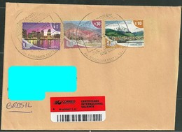 ARGENTINA To Brazil Cover Sent In 2013 With 03 Topical Stamps Registered (GN 0134) - Covers & Documents