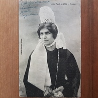 Pont-l'Abbé.brodeuse.coiffe Costume.édition Villard 1889 - Pont L'Abbe