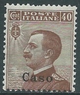 1912 EGEO CASO EFFIGIE 40 CENT MNH ** - RA3-3 - Ägäis (Caso)