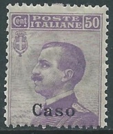 1912 EGEO CASO EFFIGIE 50 CENT MNH ** - RA3-2 - Ägäis (Caso)