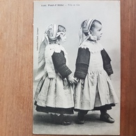 Pont-l'Abbé.fille Et Gars.coiffe Costume Breton.édition Villard 1500 - Pont L'Abbe