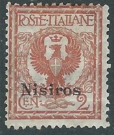 1912 EGEO NISIRO AQUILA 2 CENT MH * - RA3-2 - Egée (Nisiro)