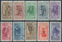 1932 EGEO SIMI USATO GARIBALDI 10 VALORI - RA4-2 - Egée (Simi)