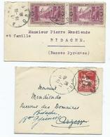 Enveloppe Algerie Obliteration Oran 1936 - Cartas & Documentos