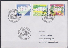 Schweiz 1997 Automatenmarken  Nr.7, 9 +10 Stempel Bern ( D 477) - Automatenmarken