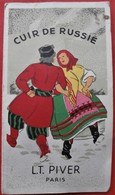 Delcampe - 08 NOUZONVILLE Coiffeur Calendrier PUBLICITAIRE Pour CUIR DE RUSSIE Par L. T. PIVER PARIS - Petit Format : 1981-90