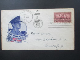 USA 1937 / 42 Patriotic Cover General Douglas MacArthur Stempel Buffalo Und MacArthur W. VA. - Storia Postale