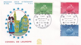 Conseil De L'Europe, Strasbourg, FDC 1985. Cv 5 Euro - 1985