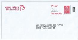 Entiers Postaux : Enveloppe Réponse Type L'Engagée Yzeult Catelin PRIO Datamatrix Petits Frères Des Pauvres 204637 ** - Listos Para Enviar: Respuesta/Marianne L'Engagée