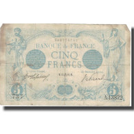 France, 5 Francs, Bleu, 1916, 1916-09-13, B+, Fayette:2.43, KM:70 - 5 F 1912-1917 ''Bleu''